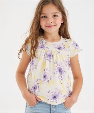 Blusa a fiori color pastello