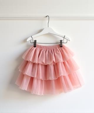 Gonna in tulle rosa Aura Bambina